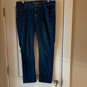 Eddie Bauer Women's Dark Blue Straight Leg Jeans
